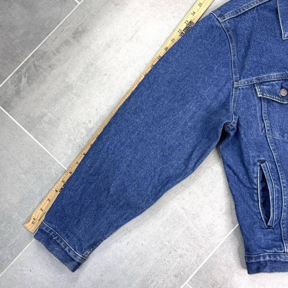 Vintage Bristol Blues Denim Jean Jacket Men's L USA 90s Trucker Type 3